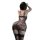 Woman wearing chao mu sensual lace bra set, elegant underwire lingerie with sheer lace detailing and matching stockings.