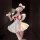Chao mu soft cute lingerie set - bowknot maid-inspired pure & tempting lolita erotic underwear for women, featuring a white d...