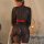 Cherry blossom kimono sleepwear set - sheer japanese-inspired lingerie, no-remove sensual nightwear for women, featuring intr...