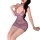 Sexy cherry blossom design backless sheer cheongsam sleepwear with no-remove peekaboo bra, elegant and revealing nightgown.