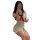 A woman poses in a cherry blossom-themed high-slit student uniform set, featuring a sailor-style collar, red bow tie, lace tr...