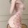 Cherry blossom lingerie set - vintage-inspired sheer qipao bodysuit with lace cutouts & high slit