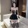 Cherry love cat girl lingerie set - cute kitten cosplay costume with sheer mesh & maid style pure-seductive outfit