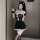 Cherry love cat girl lingerie set - cute kitten cosplay costume with sheer mesh & maid style pure-seductive outfit
