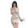 Cherry romance sexy lingerie set – slim-fit open-crotch uniform style cheongsam bodysuit for women, elegant design with intri...
