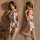 Cherry temptation lace cheongsam lingerie featuring a sexy split-sleeve design, perfect for nightclub costumes with a pure al...