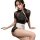 Vintage chinese-style chef role play lingerie set featuring a seductive open-front design with lace details, perfect for pure...