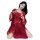 Chinese style hanfu bodice sleep dress - sheer chiffon qqny lingerie nightgown for women, elegant design with intricate patte...