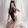 New chinese style lace bodysuit for women - sheer qipao-inspired sensual open-crotch bodysuit with halter neck