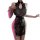 New chinese-style lingerie qipao - sheer sexy high-slit ink-wash design with adjustable ties