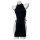 Black chinese-style qipao dress with sheer lace bodysuit and cut-out details, perfect for sensual role play outfits.