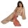 A woman poses elegantly in sheer chiffon chinese traditional doudou lingerie, featuring delicate floral embroidery and flowin...