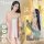 Vintage-inspired sheer silk qipao sleep dress, elegant design perfect for romantic bedroom wear.