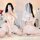 Sexy christmas lingerie set featuring lace and veil design, perfect holiday outfit for small bust women.