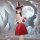 Sexy naughty role play lingerie dress with bunny ears and moon-themed outfit for new years eve cosplay and adult entertainmen...