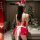 Sexy christmas bunny costume for women, deep v open-crotch lingerie set with bunny ears and bow detail, perfect for holiday o...