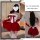 Sexy christmas bunny girl costume with mesh bodysuit and mini dress for role play, perfect for nightclub and new years eve ev...