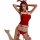 Sexy christmas bunny girl outfit featuring velvet and lace design, perfect for new year eve celebrations.