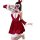 Sexy christmas bunny lingerie set for women - cute rabbit girl outfit for halloween & new year, featuring festive red and whi...