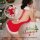 Sexy christmas-themed high-neck sweater with backless design, perfect for festive cosplay and evening wear.
