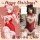 Christmas fuzzy sheer lace set: sexy red lingerie with white fur trim, perfect for holiday parties, cosplay, or nightclub eve...