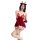 Sexy christmas lingerie set with reindeer antlers headband, holiday-themed naughty sleepwear collection