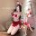 Sexy santa role play costume in red for holiday & new year eve