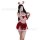 Sexy santa role play costume in red for holiday & new year eve