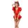 Sexy christmas naughty lingerie set for women, featuring sm-themed costume with cut-outs and bondage details.