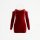 Christmas red seductive sleep dress featuring side slit and chain detail, perfect for sexy lingerie nightgowns.