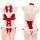 Christmas role play lingerie set - velvet strap nightgown, sexy new year date outfit, pure & spicy cos costume