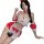 Sexy christmas cosplay lingerie set - red bunny girl maid costume for women, naughty & alluring holiday outfit