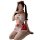 Sexy christmas maid costume with red bunny girl design, playful and alluring lingerie set