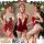 Sexy christmas velvet lingerie set with naughty new year costume for date night