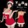 Sexy christmas velvet lingerie set - naughty holiday costume for women, featuring festive design and playful allure.