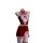 Sexy christmas-themed lingerie set featuring a red dress with white accents, removable bra design, perfect for holiday costum...