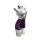 Chu rui womens deep v-neck bodycon secretary skirt with adjustable ties - seductive office dress in purple