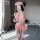 Cinnamoroll & my melody lingerie set – cute kawaii cartoon bra & brief set for women, featuring playful pink design with bows...
