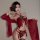 Classical chinese-inspired doudou lingerie set featuring an embroidered lace bodice with tassels and sheer mesh wrap, perfect...