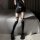 Genuine cloud lingerie sexy jk knee-high socks featuring punk leg cuffs and crisscross straps, stylishly designed for bold ...