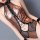 Leopard print halter bodysuit with backless design, perfect for cosplay or evening wear.