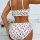Cute bear sexy lingerie set - strawberry sheer two-piece outfit for couples, featuring floral design and ruffled edges.