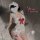 Cute butterfly backless maid costume - white lace apron with red bow, tied waist, cheeky cut-outs, perfect for playful elegan...