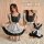 Cute japanese maid dress - plus size lolita short skirt outfit, kawaii anime cosplay costume for women