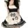 Cute maid costume dress with cat ears - plus size lolita cosplay outfit for women featuring black and white checkered design,...