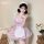 Cute maid costume lingerie set - sexy steel-boned push-up sleepwear for women, seductive uniform outfit