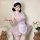 Cute maid costume lingerie set - sexy steel-boned push-up sleepwear for women, seductive uniform outfit featuring a charming ...