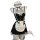 Cute maid costume set featuring an underwire push-up bra and matching skirt, perfect for cosplay with lace details and bows.