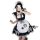 Cute maid dress featuring cat ears, perfect for plus-size women. lolita style with ruffled skirt and apron, ideal for cosplay...