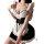 Cute maid sleepwear set - sexy schoolgirl inspired nightgown & lingerie matching bedroom outfit featuring ruffled details and...
